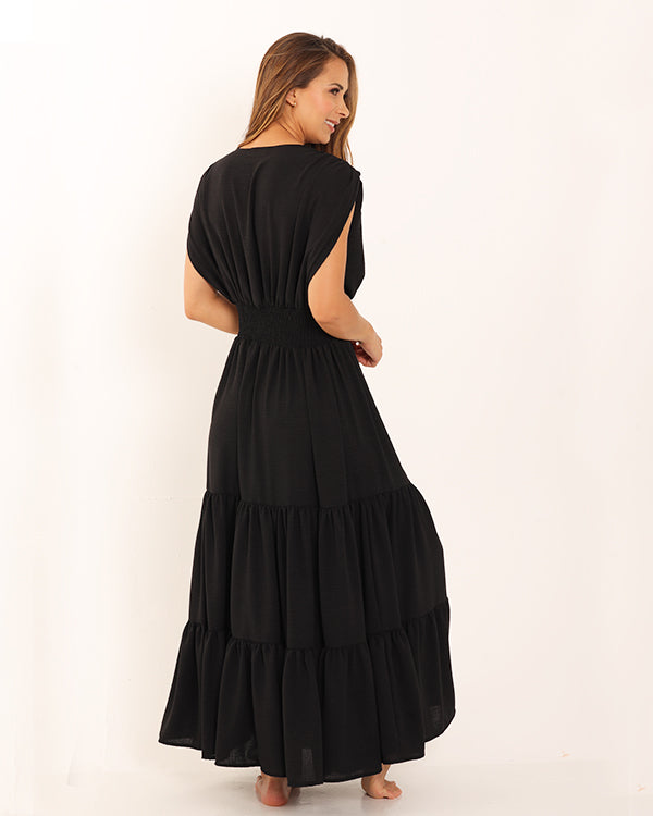 Black Cleopatra Maxi Dress
